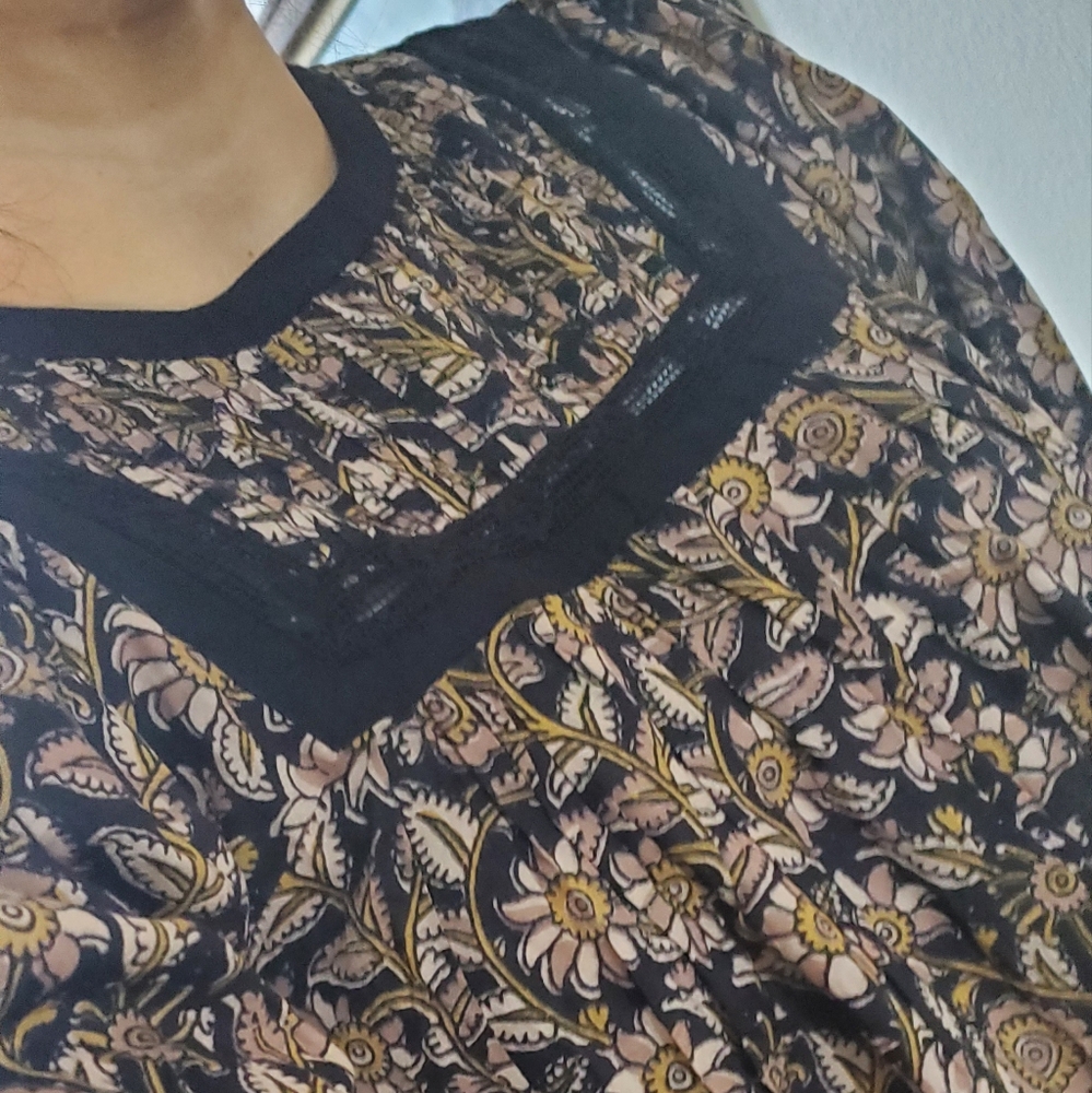 Final🔥 NWT Anthropologie Cleobella Artisan Floral Blouse Xs - Picture 11 of 11